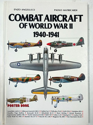 Combat Aircraft of World War II 1940-1941 poster book like new