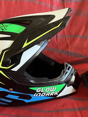 Κράνος motocross και γυαλιά σετ καινούργιο, μέγεθος XL 59-60cm