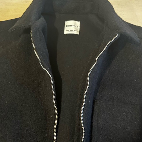 Bershka men's jacket black like new, size XS