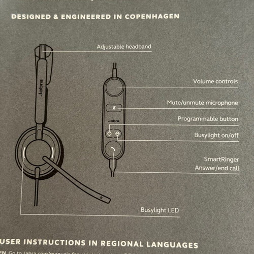 Jabra Enlarge 50II corded professional headset