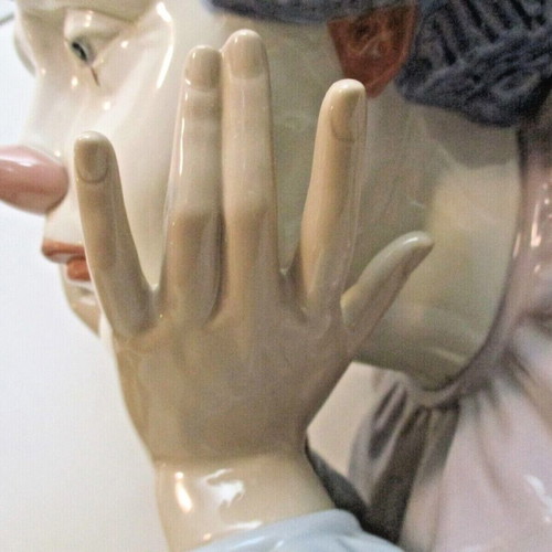 Lladro Sad Clown bust used, Spanish porcelain