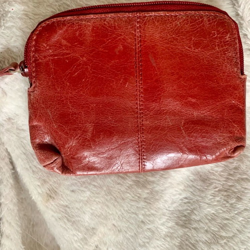 John Lewis leather wallet like new, chestnut color