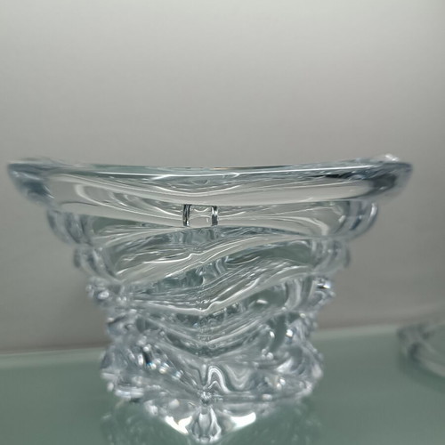 Bohemia crystal vintage covered fondue bowl like new