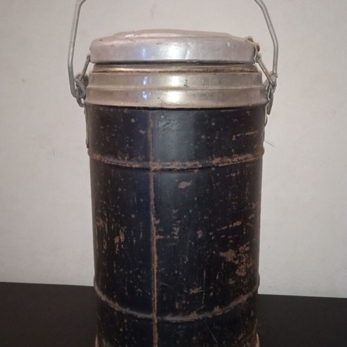 Vintage military thermos used, antique WW2 14" Pyrex jumbo jug