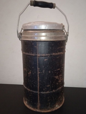 Vintage military thermos used, antique WW2 14" Pyrex jumbo jug