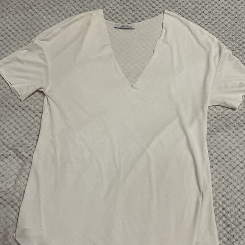 Basic T-shirts set 6 pcs used, size S, white and grey
