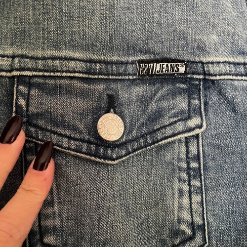 Esti jean jacket like new, size L, blue
