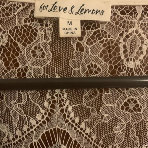 For Love & Lemons blouse short with tie, like new, size M