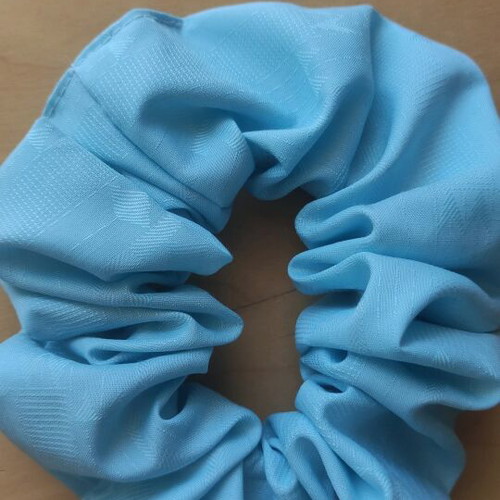 Scrunchie XL new, turquoise fabric handmade