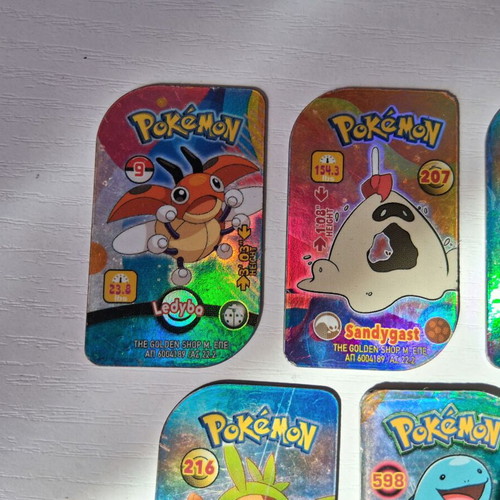 Pokemon metal tags set of 5 like new