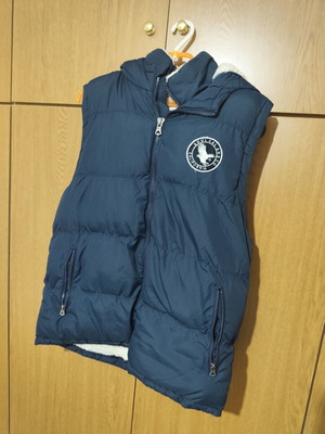 Sleeveless jacket, blue, size M