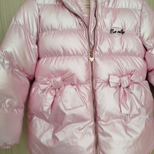 New College warm jacket No 6 with fleece lining like new, pink