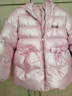 New College warm jacket No 6 with fleece lining like new, pink