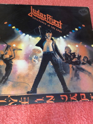 Judas Priest Unleashed in the East LP rare Russian metal record mint