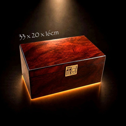 Luxury wooden box new for storage and decoration