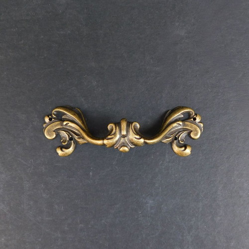Furniture drawer handle bronze 10 cm