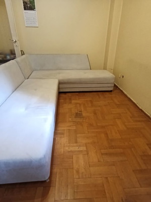 Γωνιακός καναπές 2 τεμαχίων σαν καινούργιος, μπεζ ύφασμα