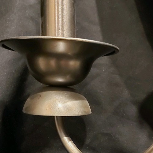 Ceiling light 3-light new, matte silver metal