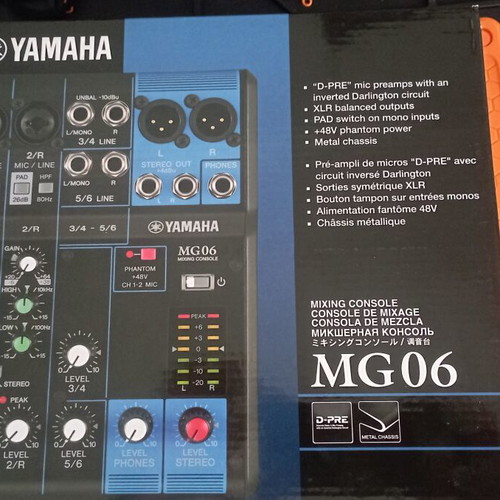 Yamaha MG06 6-channel audio mixer