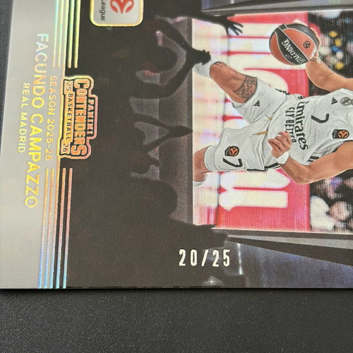 Facundo Campazzo 3-Card Lot new, numbered /25, Panini Euroleague 2025-26