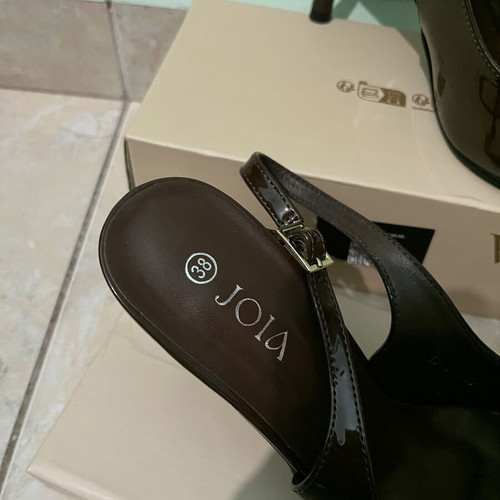 Luigi Brown Slingback Heels new