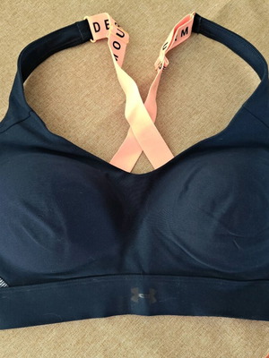 Under Armour sports bra new, size LG, blue