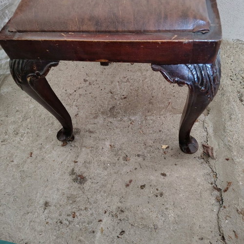 Wooden chairs used, set of 4 with leatherette