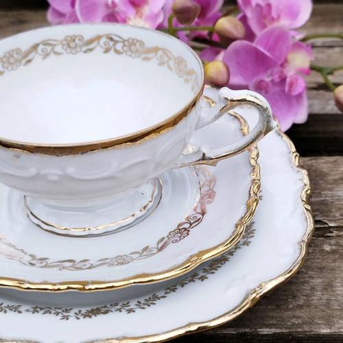 Schwarzenhammer Bavaria Germany vintage triple coffee set used