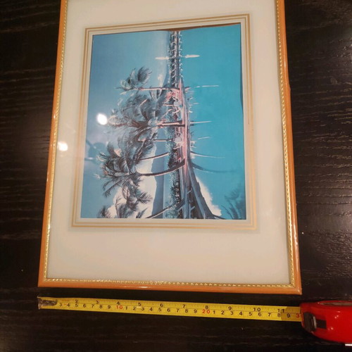 Wall frame used 40x30 cm with plexiglass cover