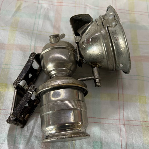 VITA acetylene bicycle lamp used, antique collectible