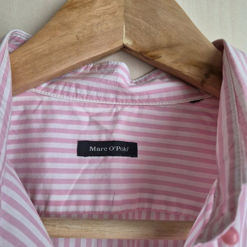 Pink striped Marc O’Polo shirt with short sleeves like new, size M