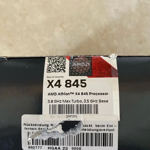 AMD Athlon X4 845 processor like new