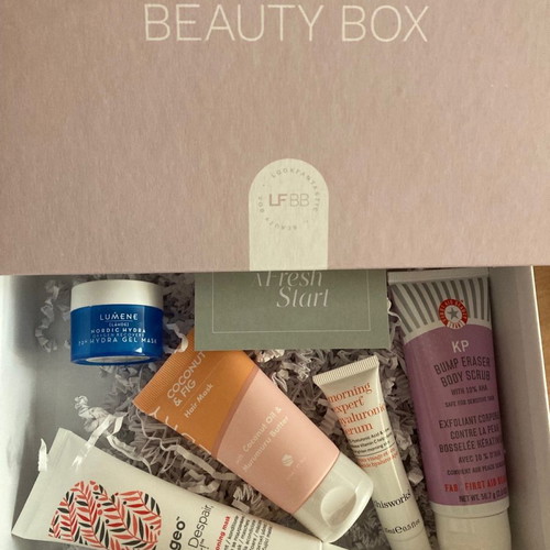Lookfantastic beauty box with face masks and serum