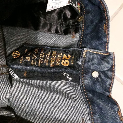 Takeshy Kurosawa jeans used, unisex, size S, blue