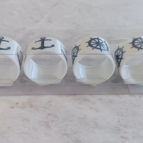 Napkin rings new with anchor design