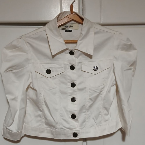BSB Jeans white light jacket size Small like new