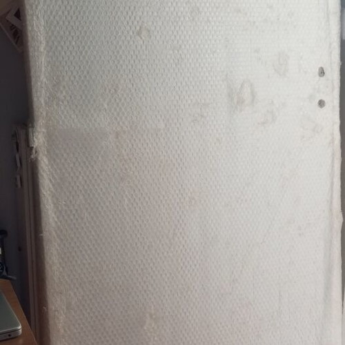 Interior wooden door left white new, unassembled frame, handmade