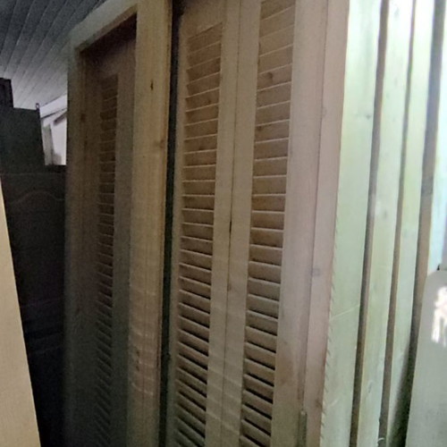 Balcony doors new from A quality Swedish wood with shutters