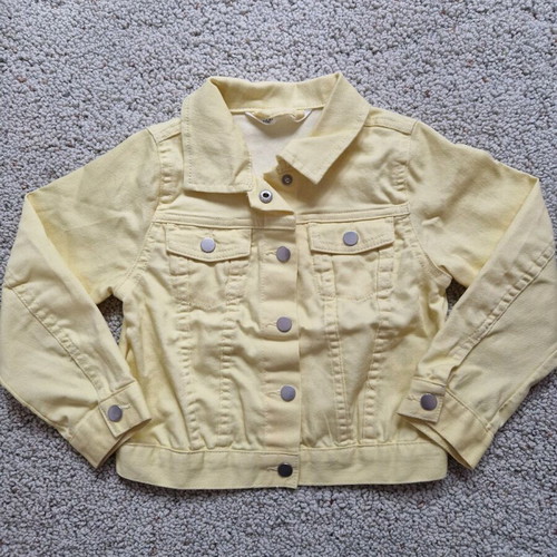 H&M Jean Jacket 110cm Yellow Like New