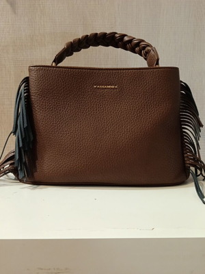 Women's shoulder bag brown new, high-quality material