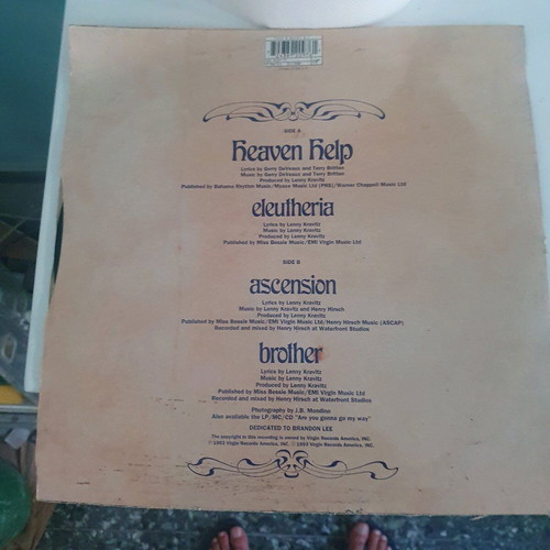 Lenny Kravitz Heaven Help vinyl record used, rock