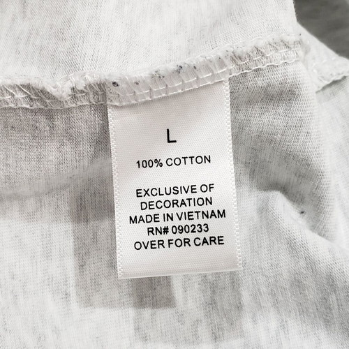 Fear of God Essentials men's cotton short sleeve t-shirt, size M-L, grey