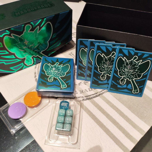 Pokémon Twilight Masquerade Elite Trainer Box like new, complete except boosters and energy