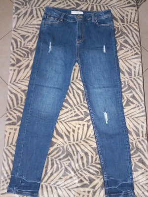 Pink Woman Women's Blue Denim Jeans Size Small Like New