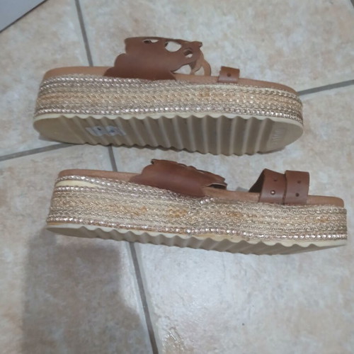 Dolce women's flat espadrilles, size 40, brown