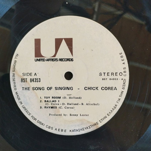 Chick Corea The Song Of Singing vinyl used, pop