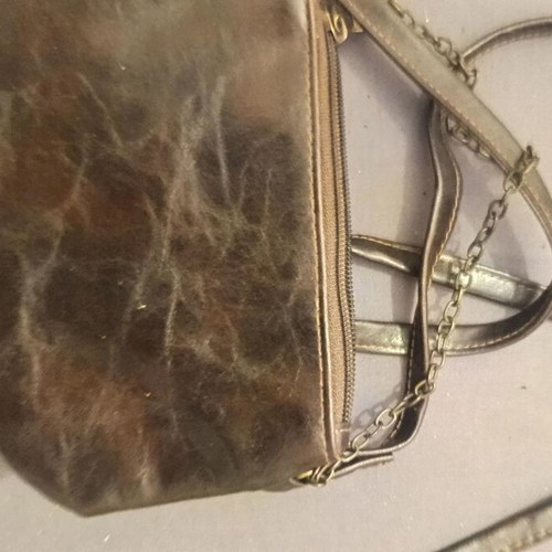 Crossbody bag brown leather like new