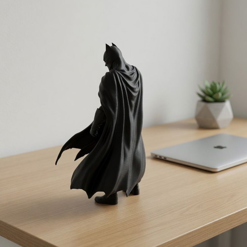 Batman Collectible Figure new, 3D printed 20cm, black premium filament