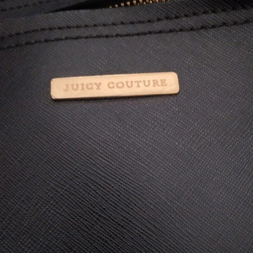 Juicy Couture handbag like new, black with blue accessory