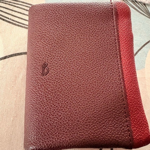 Carpisa wallet like new, burgundy with 6 card slots and coin zipper
